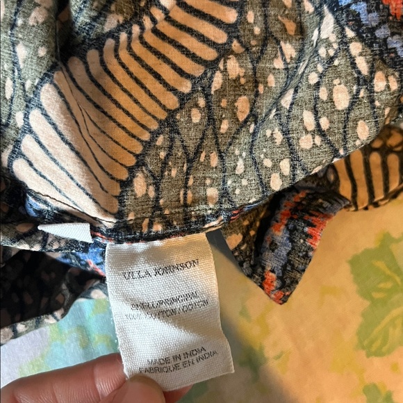 Ulla Johnson | Iliana Poplin Ruffle Mini Dress Size 6 Abstract Print 100% Cotton - Picture 9 of 13